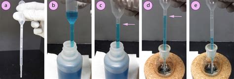 transferring liquids from pipette